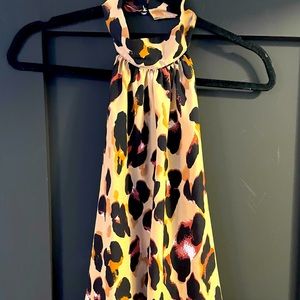 Leopard halter top